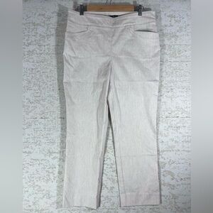 NWT MAY YOU BE Tan Pull On Pants w/ Slit Pockets Size Large tummy control